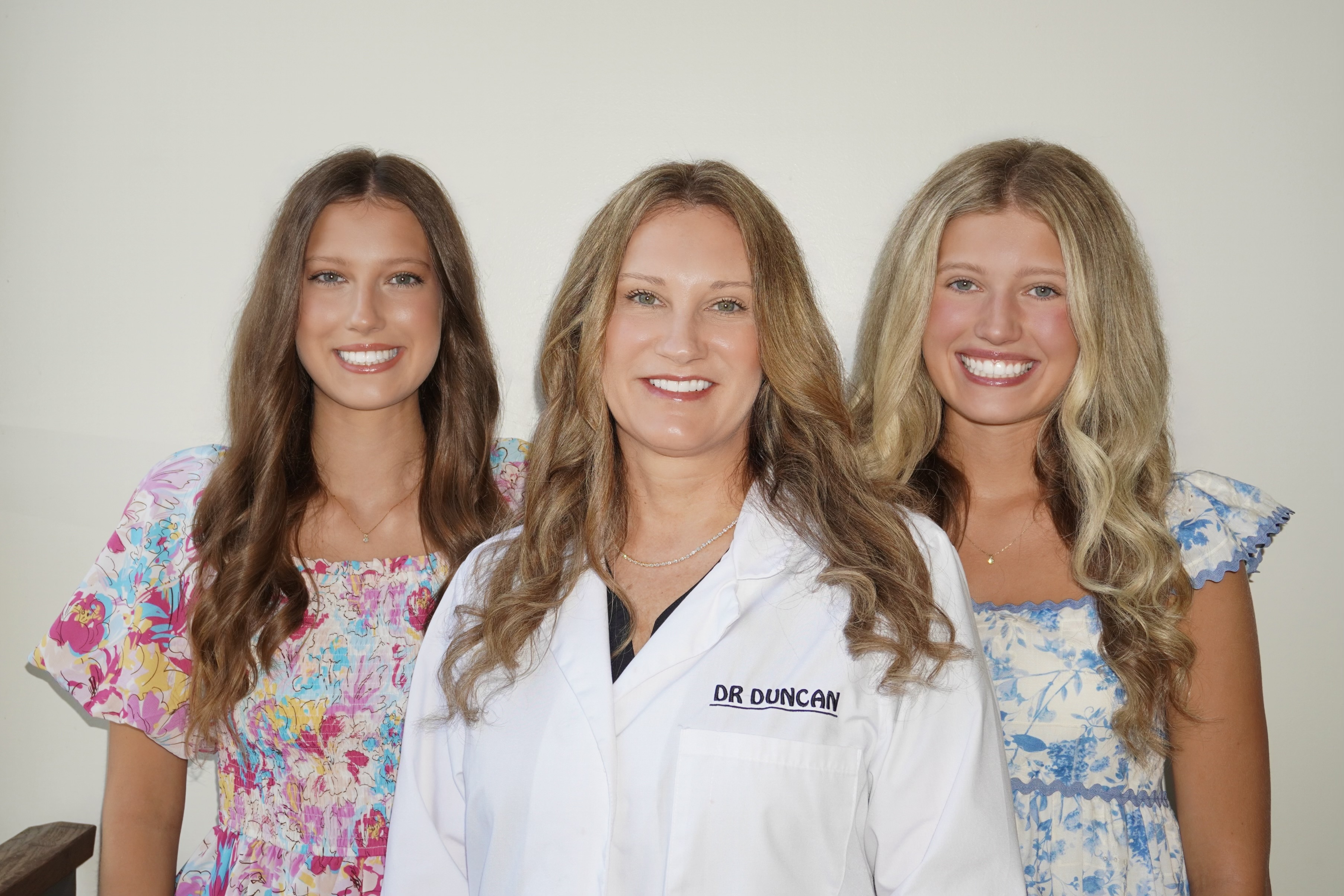 Dr. Duncan with daughters Brooke and Emily